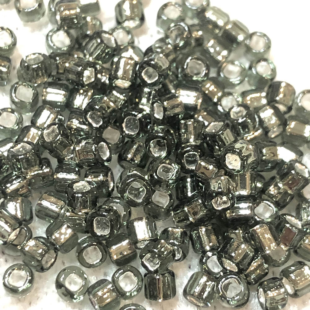 8/0 Silver Lined Grey 21 Japanese Seed Beads