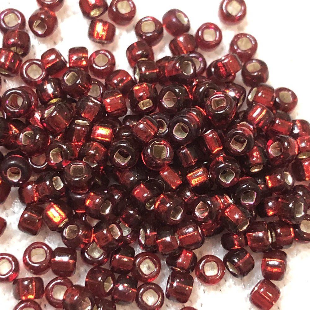 8/0 Garnet Red Silver Lined 41 Japanese Seed Beads