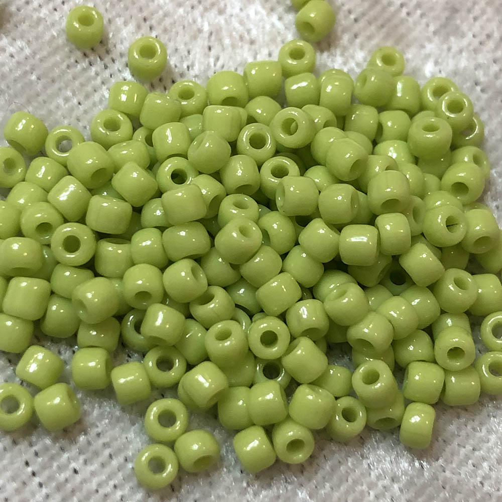 8/0 Opaque Lime Green 411A Japanese Seed Beads