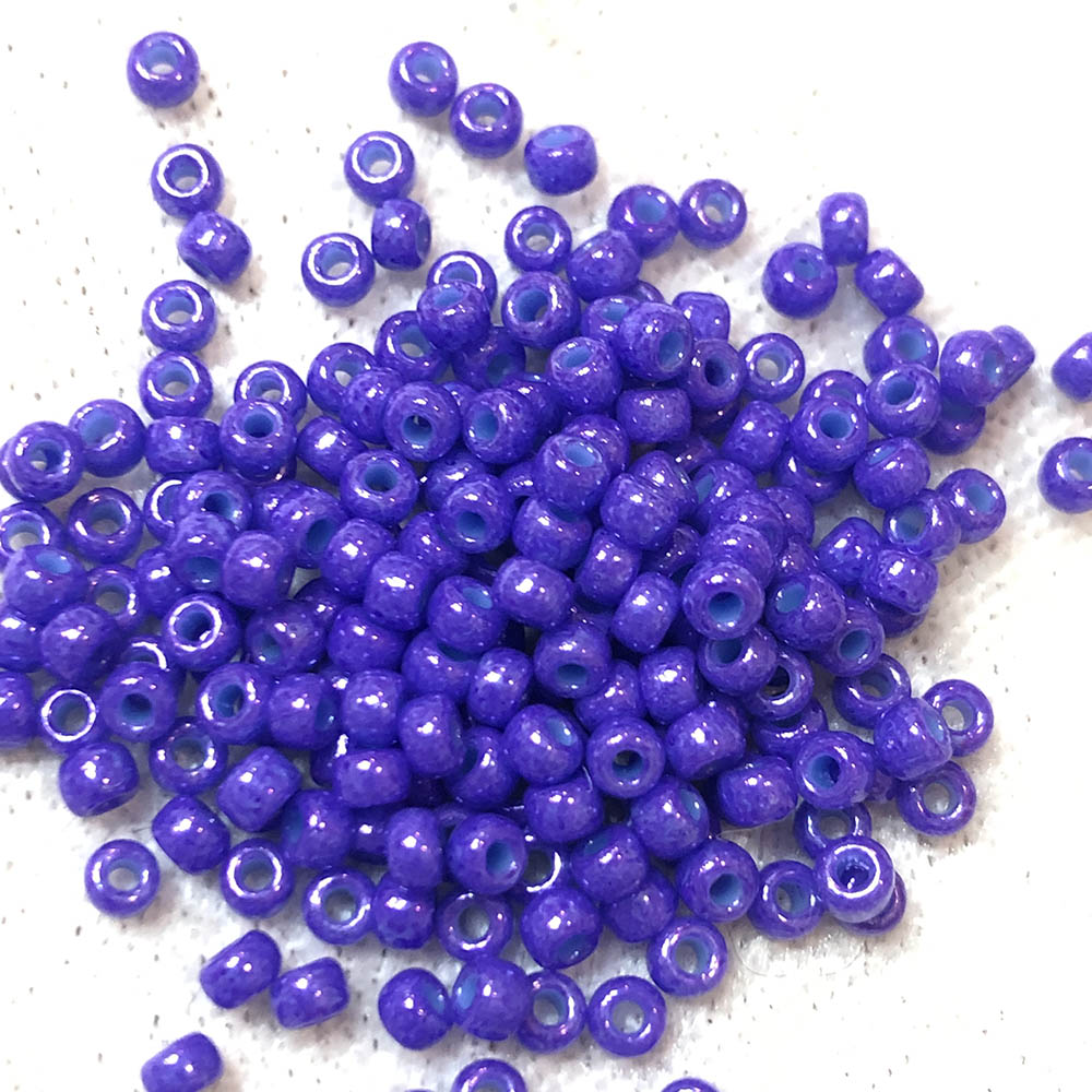 8/0 Opaque Blue Violet Luster 430A Japanese Seed Beads