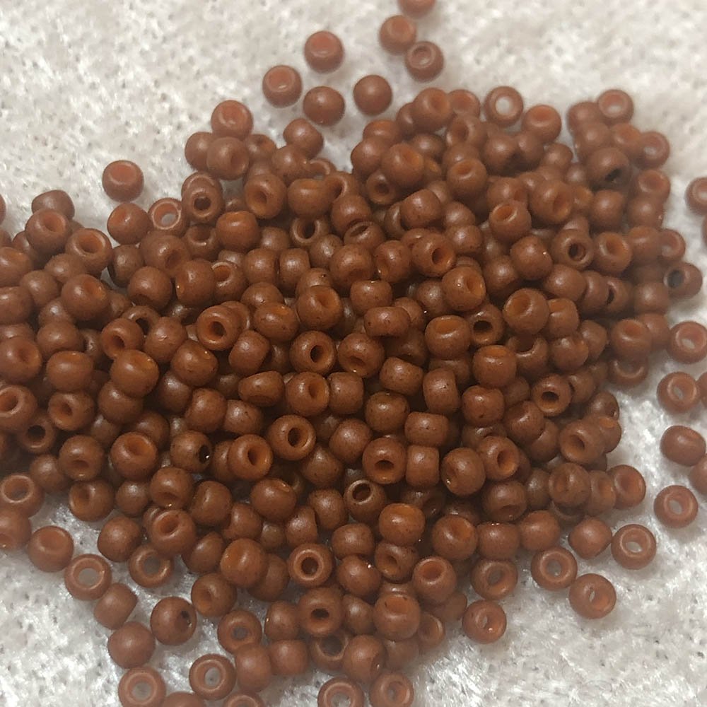 11/0 Semi-Glazed Burnt Orange 2610F Japanese Seed Beads