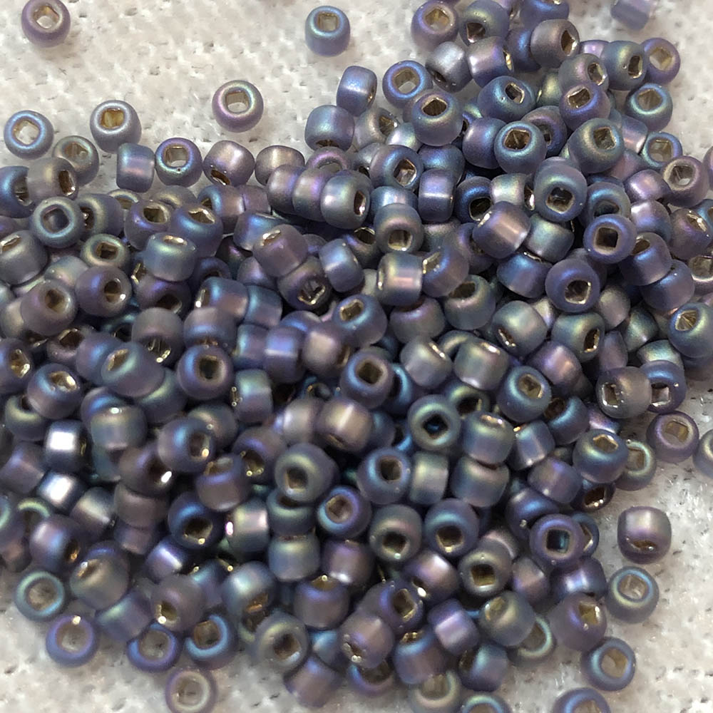 11/0 Silverlined AB Matte Amethyst F639 Japanese Seed Beads