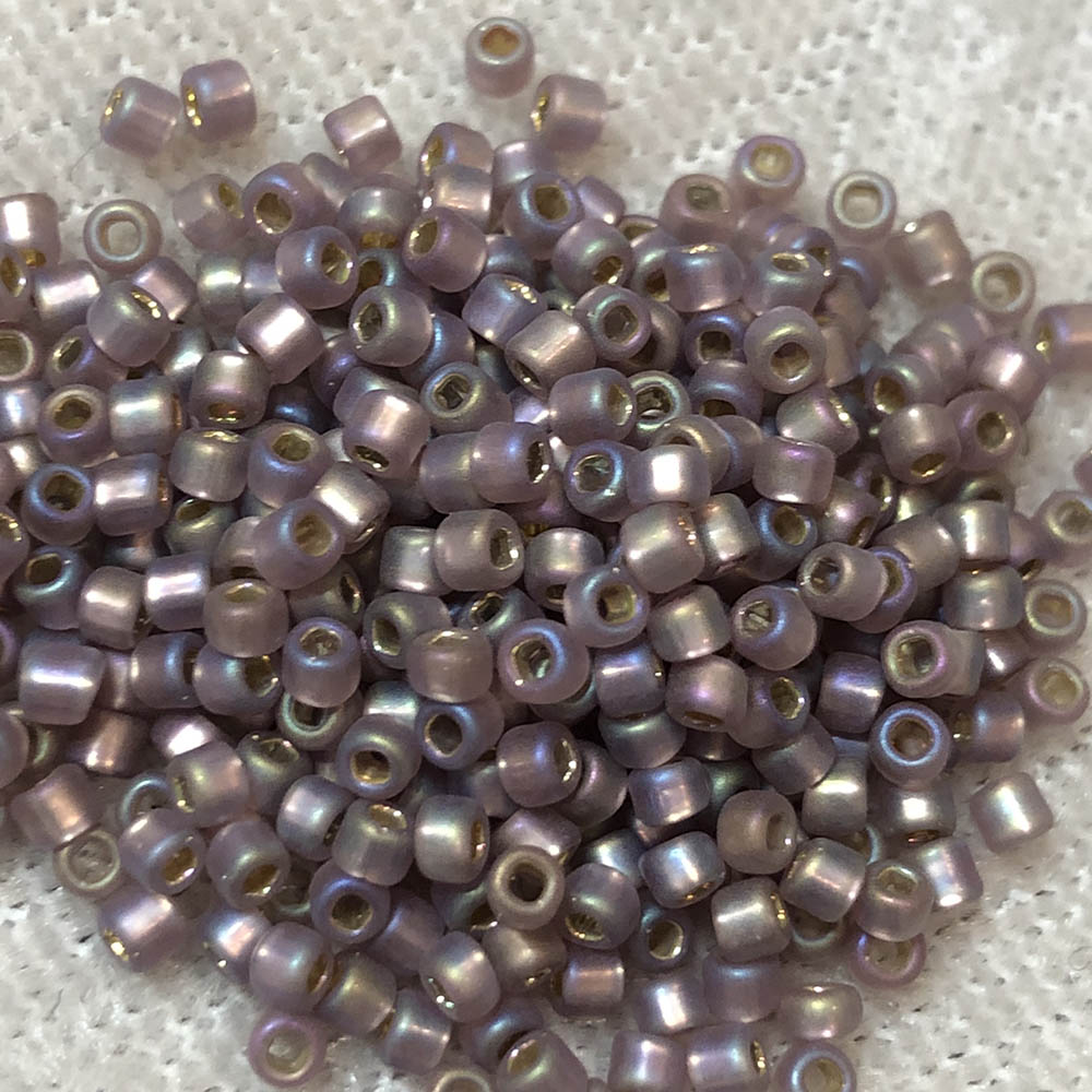 11/0 Matte Silverlined Rainbow F640 Japanese Seed Beads